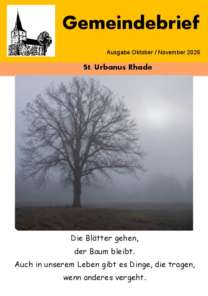 Vorschau: Gemeindebrief ON 2026 Internet